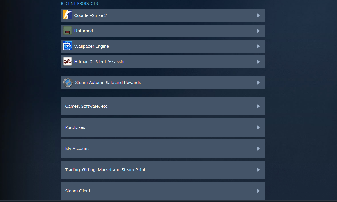 Steam  support - refund